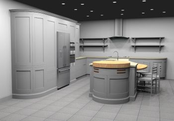 Contemporary kitchen computer design